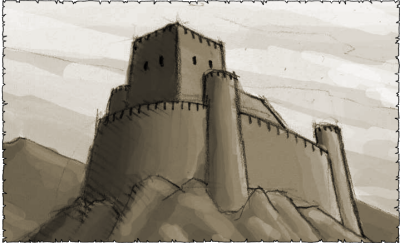 Die alte Festung von Teutringen in Nordek
